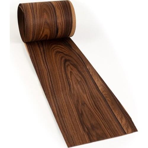 Natural Genuine Black Brazilian Rosewood Veneer Furniture Wood Veneer about 23x260cm 0.5mm Thick C/C