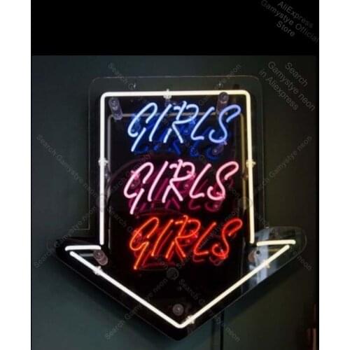Neon Sign forgirls girls Neon Bulb sign handcraft hotel restaurant neon Custom Business Signs Real Glass Neon Tube Neon Shop