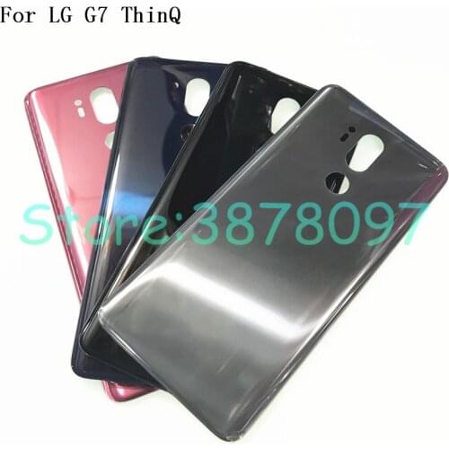 New Battery Back Cover For LG G7 ThinQ G710 G710EM Rear Housing Back Battery Door Glass Case With Adhesive sticker