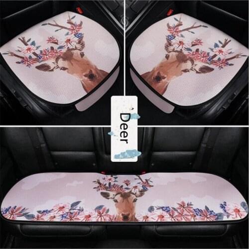 2021 New Three-piece Single Piece Summer Four Seasons Breathable Mesh Car Seat Cushion Decoration
