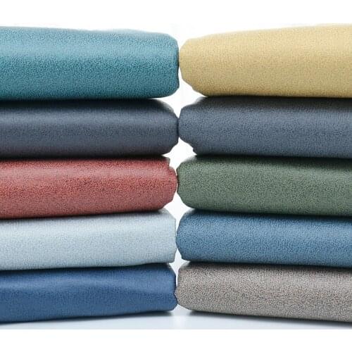 Solid Color Waterproof Oil-proof Technology Cloth Imitation Leather Sofa Bay Window Cushion Cushion Cover Soft Hard Bag Fabric