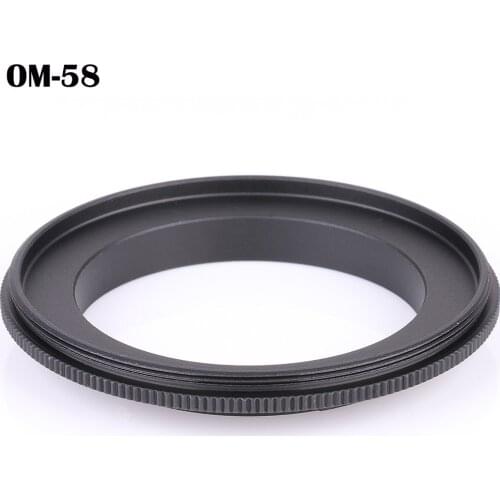OM-58mm Macro Reverse lens Adapter Ring for Olympus DSLR OM Mount