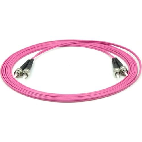 OM4 1M 2M 3M 5M 10M ST/UPC-ST/UPC 40GB Multimode Fiber Patch Cable OM4 Optical Fiber Patch Cord