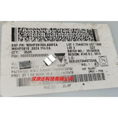 Original New 100% WSHP28182L400FEA automotive alloy resistance 2818-0.0024R 1% 10W (Inductor)