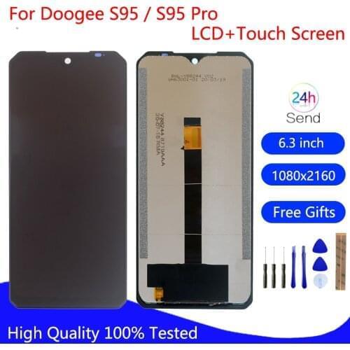 Original For Doogee S95 LCD Display Touch Screen Digitizer Assembly For Doogee s95 Pro Screen LCD Display Phone Parts Free Tools