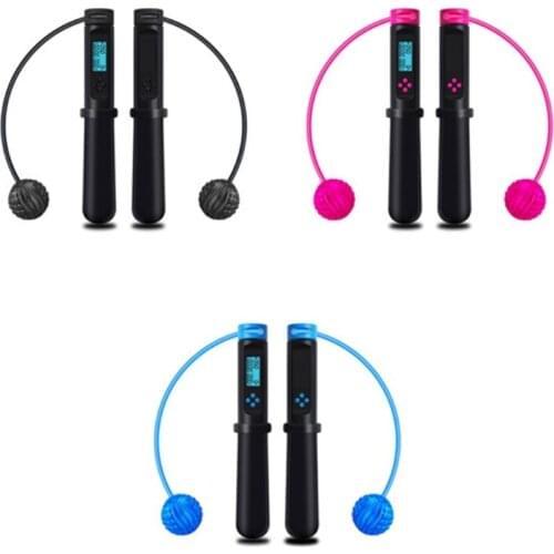 Protable Fitness Cordless Skipping Rope Intelligent Electronic Calorie Counting Adjustable Length Ropeless Jump Rope