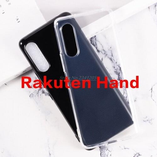 Transparent Phone Case For Rakuten Hand Gel Pudding Silicon Caso on Rakuten Hand Soft Black TPU Case For Raketen Mini Back Cover
