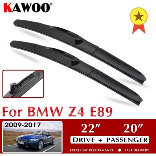 KAWOO Wiper Front Car Wiper Blades For BMW Z4 E89 October 2009 - Nov. 2017 Windshield Windscreen Window 22"+20" LHD RHD