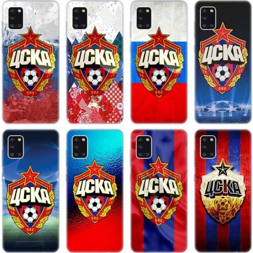 Russia PFC CSKA Soft Case for Samsung Galaxy A02 A10 A11 A12 A20 A20E A21 S A22 A30 A31 A32 A01 Core Silicone Cover
