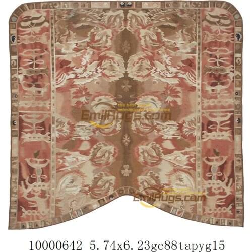 Bohemian tapestriesAntique French Aubusson Tapestry Needle Point Cross Stitch Rectangle Ethnic Style Pure Wool Knitting