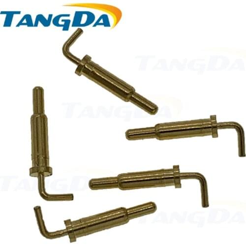 Tangda 2*10.3mm bend spring thimble pogopin pogo pin connectors antenna thimble Contact needle 2 10.3 mm 3A 100gf A