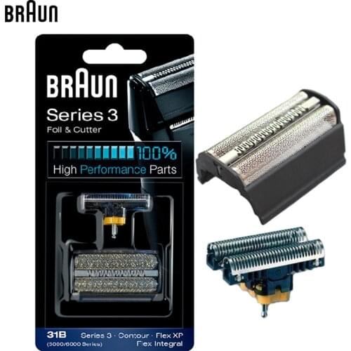 Braun 31B (5000/6000series) Foil & Cutter high performance parts for Series 3 Shavers (5610 5612 old 350 360 370 380 390CC)