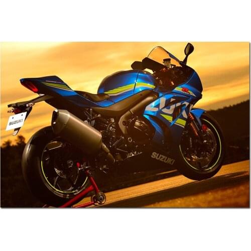 Wall Art Canvas Prints Posters Suzuki GSX R1000R Motorcycles Canvas Painting Decoration For Living Room