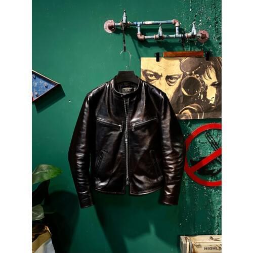 YR!Free shipping.Pakistan genuine leather clothes.Brand Luxury motor tanning leather jacket,men slim genuine leather coat