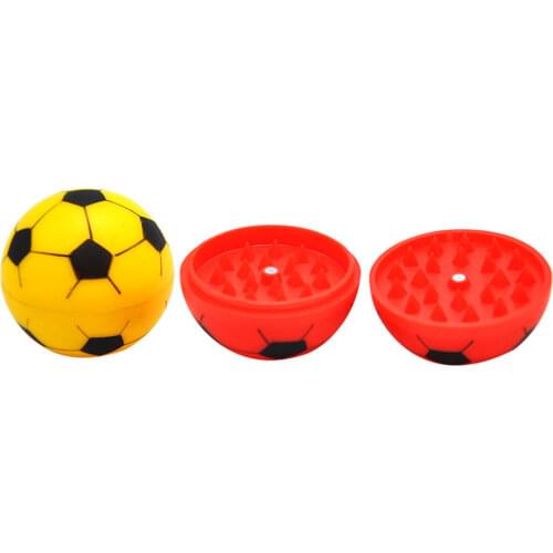 1Pcs 2-layer Football Weed Grinder 56MM/2.2inch Plastic Soccer Spice Herb Tobacco Grass Grinder for Smoking Weed Accessories