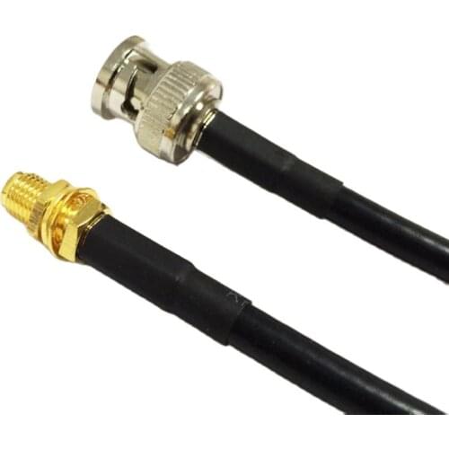 1PC New SMA Female Jack To BNC Male Plug Connector RG58 Cable Adapter 50CM 20"/100CM wholesale