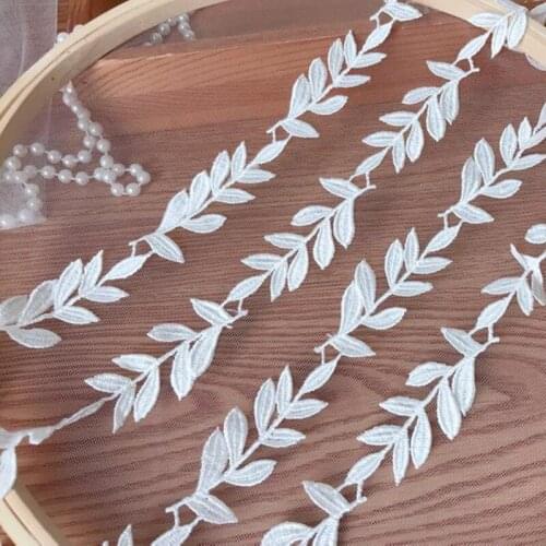 10 Yards Leaf Venice Lace Trim Applique Bridal necklace For Sewing Craft Home Decor Wedding Veil Design Lace Choker Supply