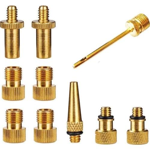 10 Pcs Bicycle Valve SV AV DV Adapter Bicycle to Car Valve Adapter Sealing Ring Bike Pump Adapter Bicycle Tire Pump Adapter