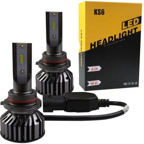 2x H1 H3 H4 H7 H8/H9/H11 9005 9006 LED Car Headlight Hi/Lo Beam Kit Power Bulb 6000K White Light