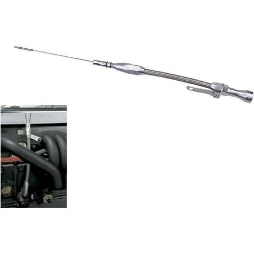 260 289 302 Stainless Flexible Engine Oil Dipstick Braided For Ford V8 Mustang
