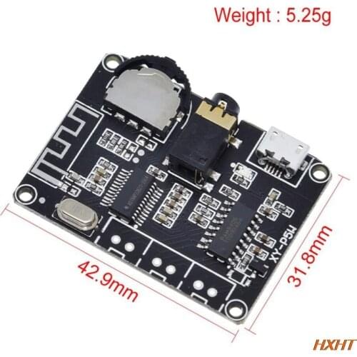 5W+5W PAM8406 Bluetooth 5.0 DC3.7-5V stereo audio power amplifier module XY-P5W for Arduino diy electronics