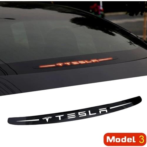 PC material Car brake lights car sticker car accessories decoration For Tesla Model 3 accessories style