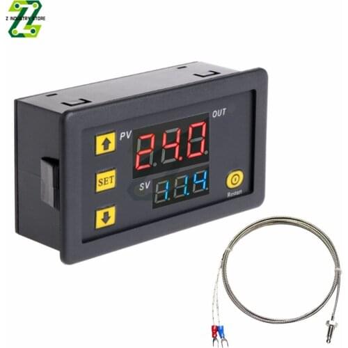 K-type Thermocouple Digital Thermostat Temperature Switch -60~500℃ K-type M6 Thermocouple Sensor Probe 10A Relay Output