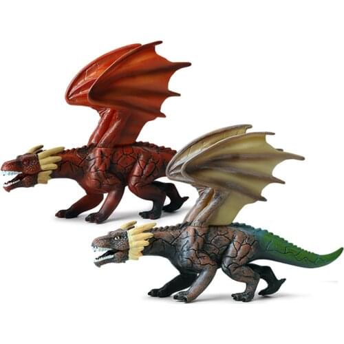ChildrenS Toys Realistic Dinosaurs Fire Dragon Model Doll Toy Desktop Car Ornaments ChildrenS Toys Gift