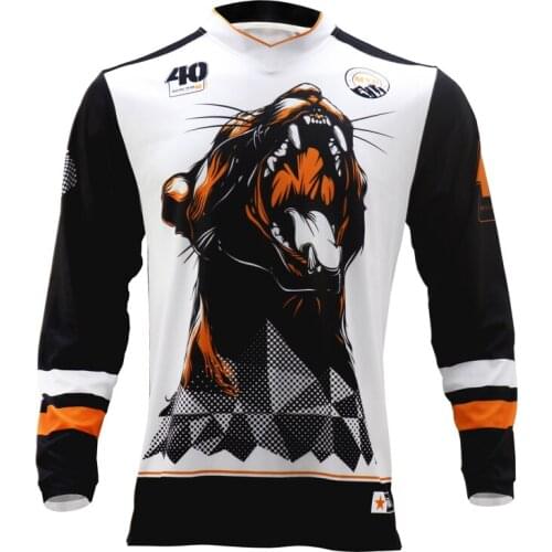 Hot Sale Angry tiger MTB Motocross jersey downhill jersey off road Mountain long sleeve