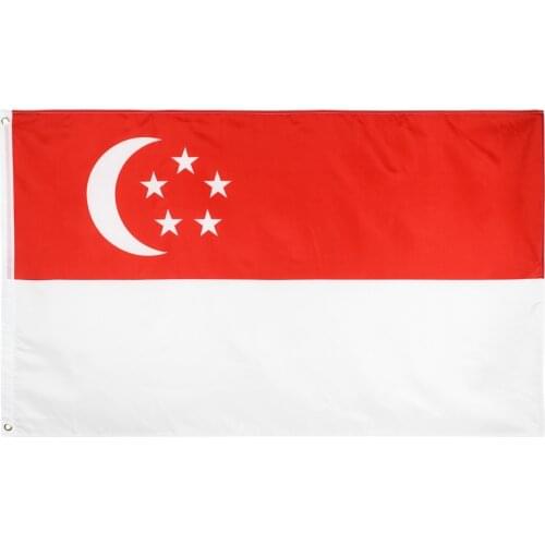 Xiangying 90x150cm Lion City SG SGP Republic of Singapore flag