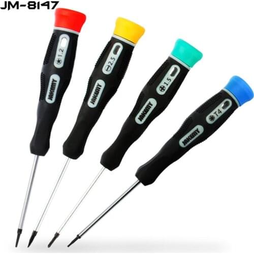 JAKEMY JM-8147 Magnetic Single Precision Screwdriver S2 Bar Phosphate Treated Tip Rotating-Top Tool Set for Phone Repair