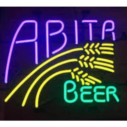 Abita brewing Beer Neon Signs neon light pink neon lights for rooms Flashlights Fighting Sioux Neon Light Real Glass neon light