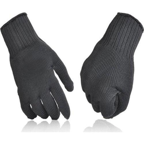 Outdoor Cut Proof Stab Resistant Stainless Steel Wire Metal Mesh Glove safty strong anti-scratch Level 5 Protection mittens