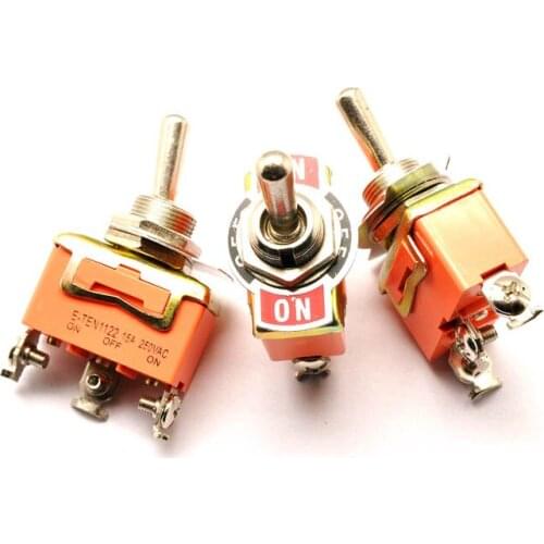 Toggle switch shaking head rocker switch E-TEN1122 3p 3 files 15A/250V (5pcs)