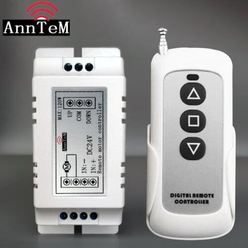 DC 24V 5A Positive Inversion Controller &Wireless Remote Control for Forward Reverse Rotation of DC Motor / Linear Actuator