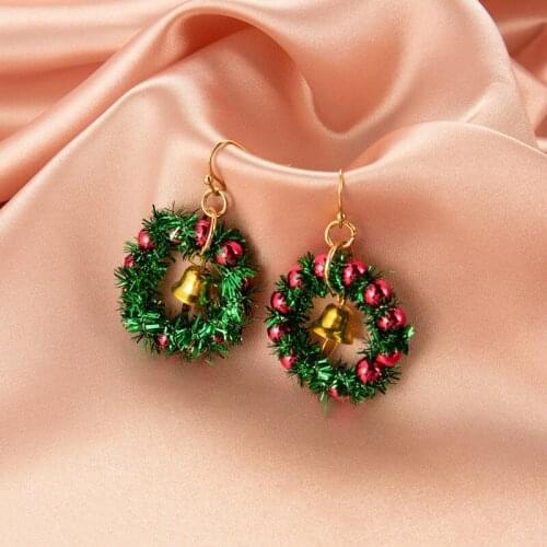 Christmas Earrings Christmas Tree Snowman Bell Earring Studs Cute Small Earrings Set for Women Creative Party Accessories