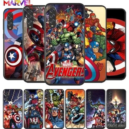 Marvel Avengers for Samsung Galaxy A90 A80 A70 A60 A50 A40 A30 A20 A2Core A10 Silicone Soft Black Phone Case Cover