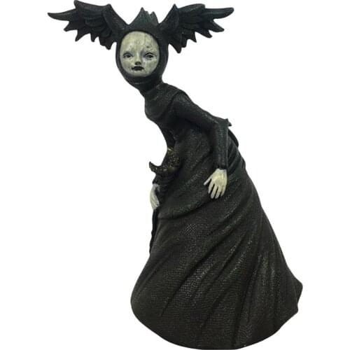 Nightmare Witch Resin Statue Garden Decoration Sculptures Halloween Ghost Festival Indoor Desktop Resin Horror Decoration