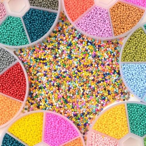 1Box 2mm Glass Seed Beads Czech Charm Crystal Spacer Glass Beads For Jewelry Making Kits DIY Handmade Supplies Accessories Set