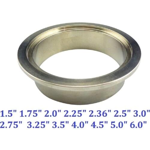 1.5-6.0inch stainless steel 304 female flange car exhaust pipe v band clamps female flange one female flange only