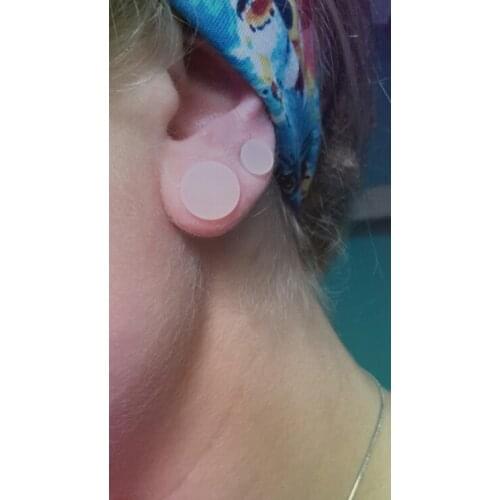 1Pair High Quality Sexy Silicone Ear Plugs Skin Color Flesh Tunnel For Girl Women Retail 3-30mm Earring Expander