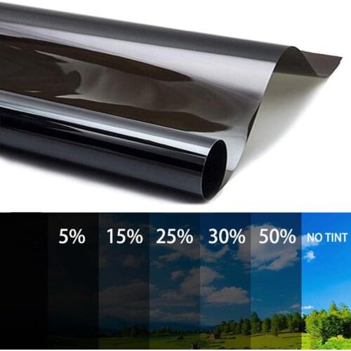 1Roll Window Tint Film Glass Sticker Shade 5%-50% VLT for Car UV Foils Sticker Films