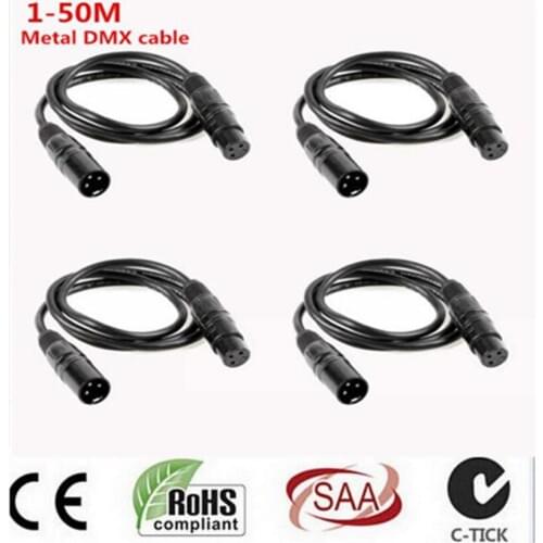 3-pin signal DMX cable DMX512 stage lighting signal cable led par light moving head light customization (1M-50M) dmx cable