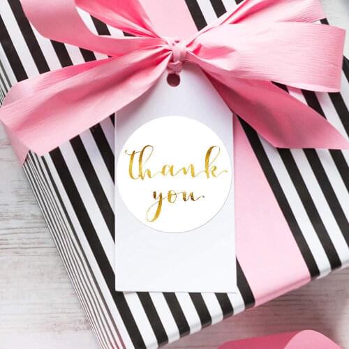 500pcs Thank You Wedding Sticker Baking Bag Sticker Birthday Gift Sticker Party Decoration