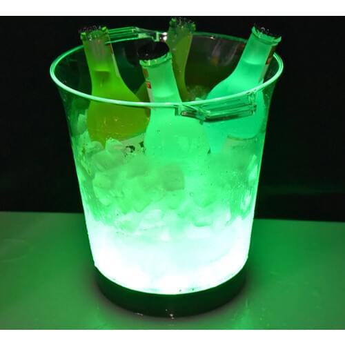 7 Colors LED Waterproof LED Ice Bucket Night Bars LED Lights Beer Ice Bucket Color Bars Nightclubs LED Light Up Champagne Beer