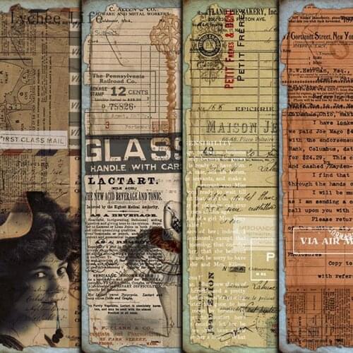 Lychee Life Junk Journal European Scrapbooking Paper Art Background Card Making Diy Decorative Paper Craft