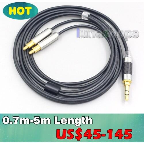 Black 99% Pure PCOCC Earphone Cable For Audio Technica ATH-ADX5000 MSR7b 770H 990H ESW950 SR9 ES750 ESW990 LN007101