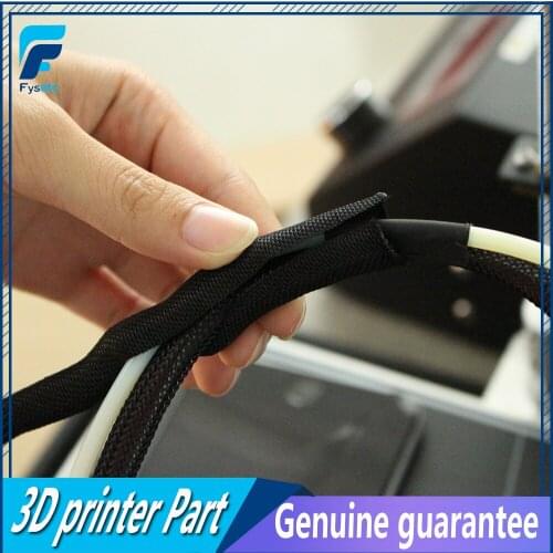 2pcs 3D Printer Parts Length 30CM Textile Sleeve Cable Wire Wrapping Power Heatbed Connected Cable For Prusa I3 MK3