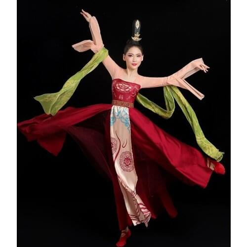Ancient Hanfu Folk Dance Costume Women Traditional Hanfu Clothing Han Dynasty Oriental Princess Tang Dynasty Dance Wear 12619