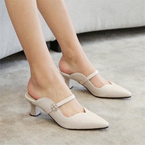 2020 summer women pumps square high heel sandals buckle strap wedding shoes patent leather slingbacks ladies heels